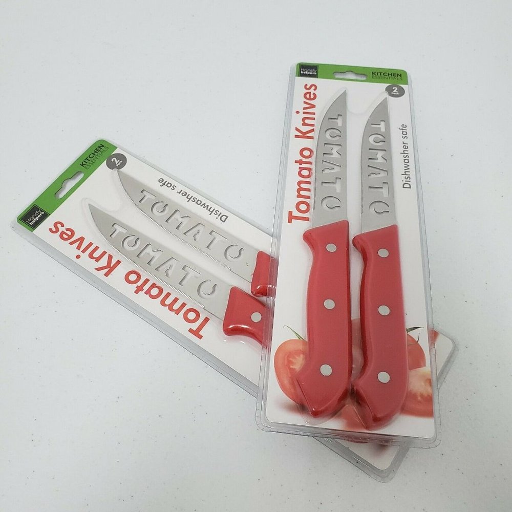 Kitchen Essentials Tomato Knives Two Packages New